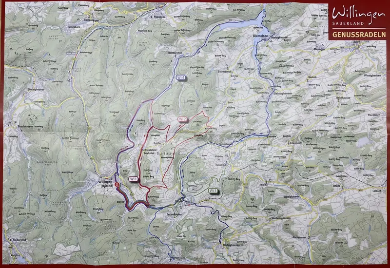 Genussradeln-Karte Willingen