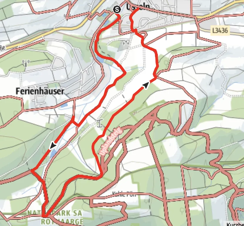 Karte des Milch-Erlebnispfads Usseln